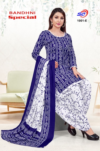 SC Bandhni Special Cotton Exclusive Designer Dress Material